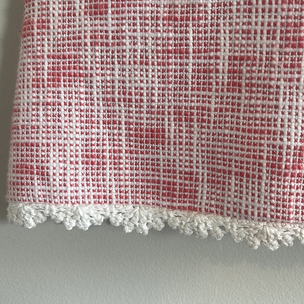 Miu Miu 2019 Tweed Coral Mini Skirt Size 4 NWT - Picture 3 of 12